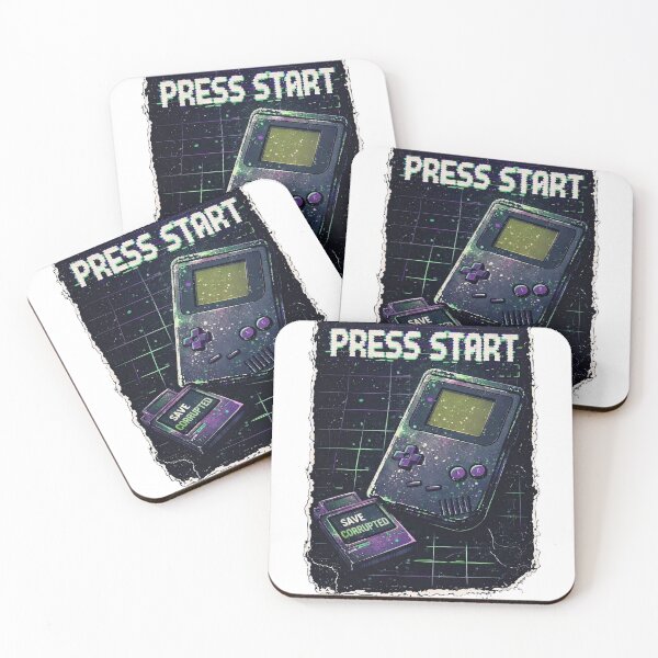 Item preview, Retro Gamer Press Start 90s Synthwave Glitch designed and sold by IvoryArtDesign.
