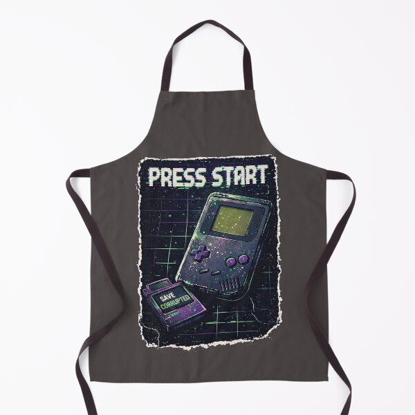 Item preview, Retro Gamer Press Start 90s Synthwave Glitch designed and sold by IvoryArtDesign.