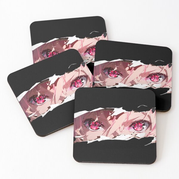 Item preview, Krul Tepes Seraph Of The End Ripped Paper Peeking Eyes Closeup designed and sold by PMartistStudio.