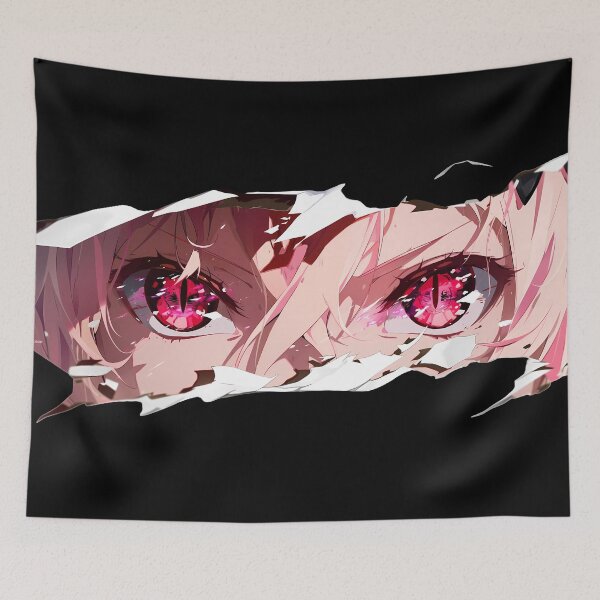 Item preview, Krul Tepes Seraph Of The End Ripped Paper Peeking Eyes Closeup designed and sold by PMartistStudio.