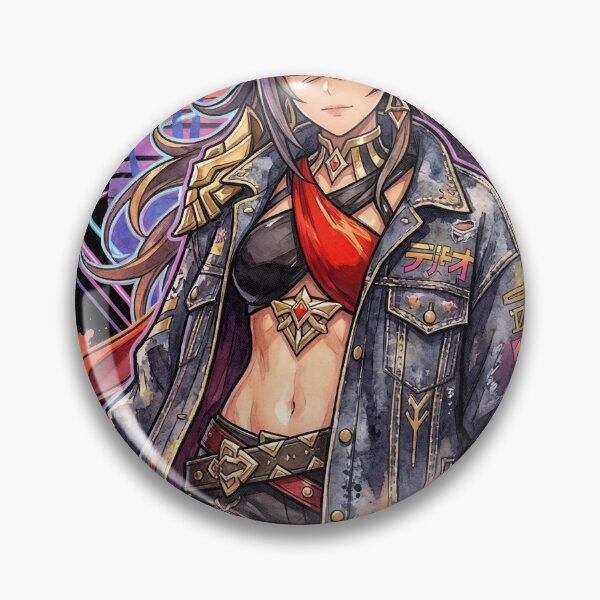 Item preview, Dehya Genshin Vaporwave Golden Armor Punk Style Art designed and sold by Senpaiwaves.