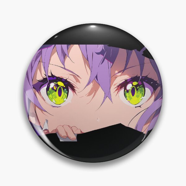 Item preview, Hiiragi Shinoa Seraph Of The End Neon Eyes Torn Paper Peek designed and sold by PMartistStudio.