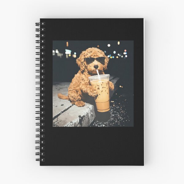 Item preview, Dog Drinking Iced Coffee Vitage Aesthetic designed and sold by Hedoraxe.