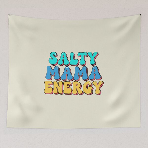 Item preview, Salty Mama Energy – Bold Beach Mom Typography Design designed and sold by Sea Gem.