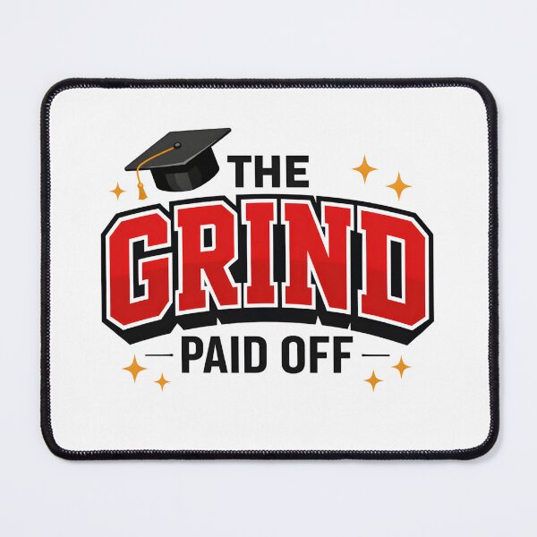 Item preview, The Grind Paid Off Graduation T-Shirt designed and sold by FestivityFinds.