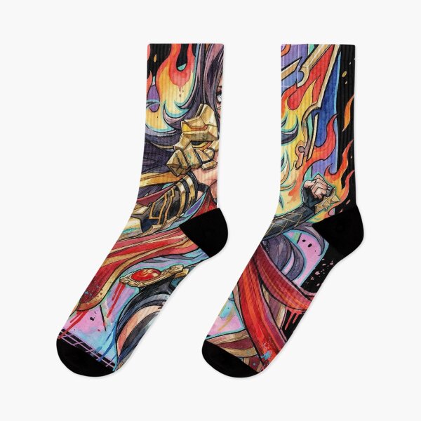Item preview, Dehya Genshin Impact Claymore Pyro Warrior Vaporwave Design designed and sold by Senpaiwaves.