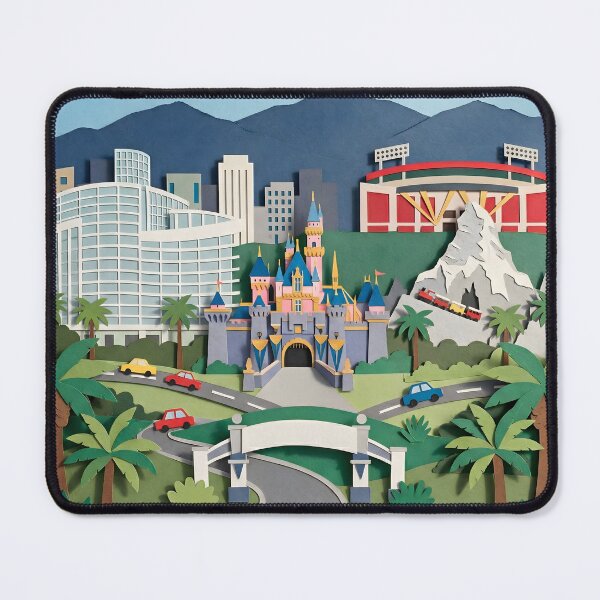 Item preview, Anaheim California America Layered Paper Art Diorama Collage designed and sold by TackyTime.
