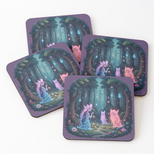 Item preview, Enchanted Forest Spirits - Magical Cottagecore Fantasy Ethereal Woodland Fairy Art designed and sold by Amplify-n-Co.