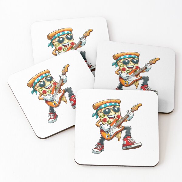 Item preview, Funny Pizza Rockstar Electric Guitar Music Men Women Kids designed and sold by alber-garnell.