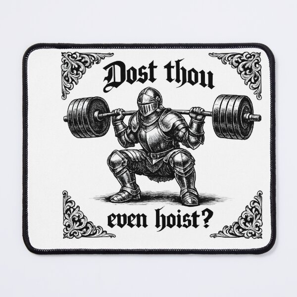 Item preview, Medieval Knight Lifting Weights designed and sold by HUTEND.
