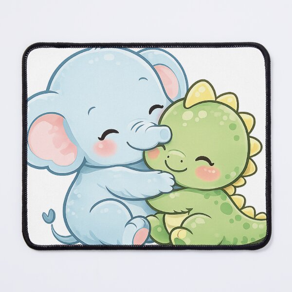 Item preview, Best Friends Forever – Cute Elephant & Dino designed and sold by Peter-Wurst.