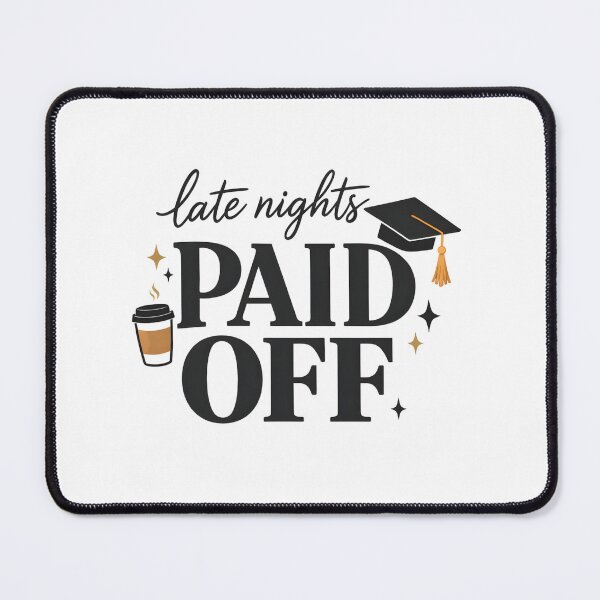 Item preview, Late Nights Paid Off Funny Graduation T-Shirt designed and sold by FestivityFinds.