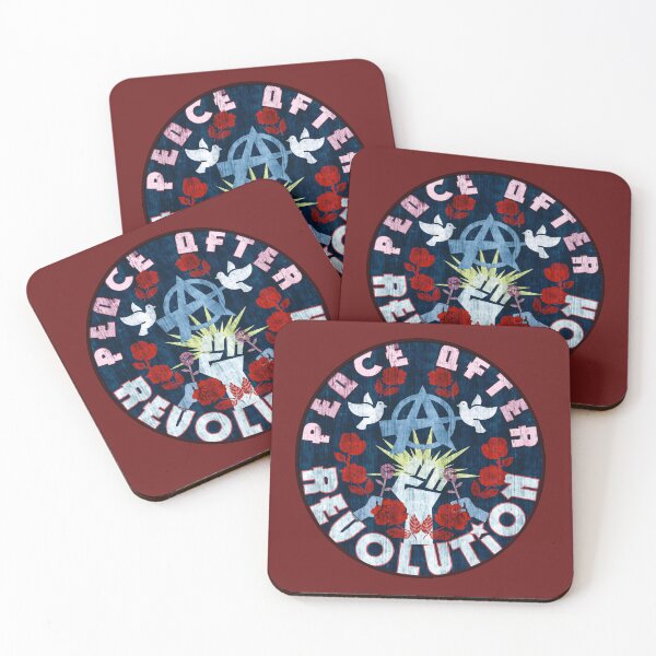 Item preview, Peace After Revolution Anarchy and Roses Badge designed and sold by thelivingrp.