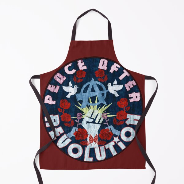 Item preview, Peace After Revolution Anarchy and Roses Badge designed and sold by thelivingrp.