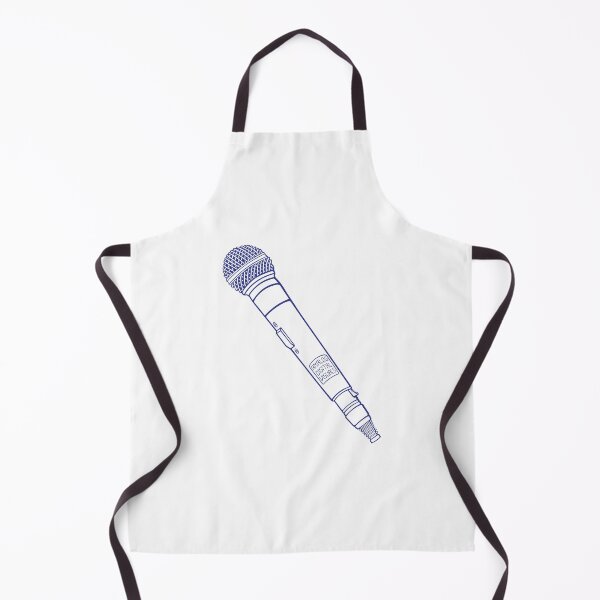 Item preview, Retro Microphone Hip Hop Graphic Tee (Cosmic Cobalt Blue Lines) – Old School MC Rap Culture Streetwear T-Shirt designed and sold by analogdigitalvz.