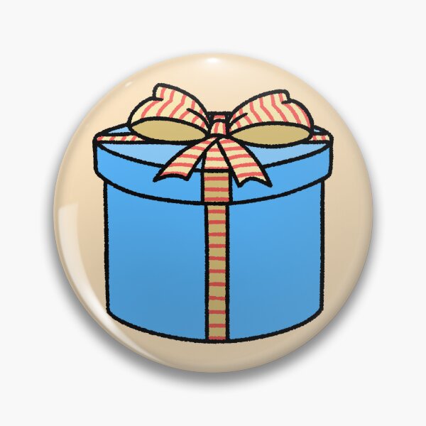 Item preview, Blue Round Gift Box with Striped Ribbon designed and sold by ubborn.