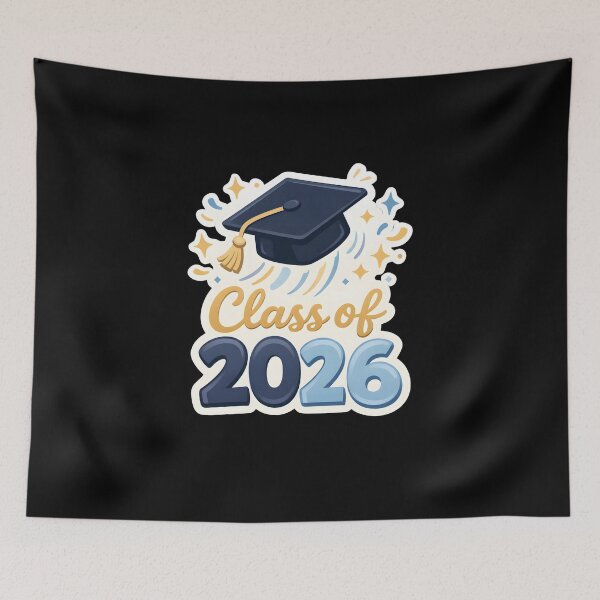 Item preview, Class of 2026 Graduation Cap Sticker with Confetti Celebration Design designed and sold by FestivityFinds.
