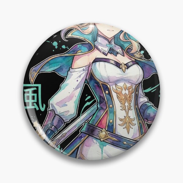 Item preview, Genshin Impact Jean White Blue Outfit Favonian Devotion Icon designed and sold by Senpaiwaves.