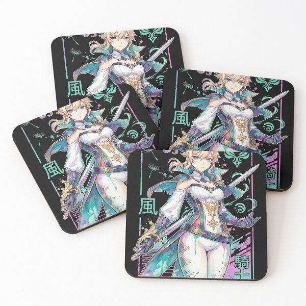 Item preview, Genshin Impact Jean White Blue Outfit Favonian Devotion Icon designed and sold by Senpaiwaves.