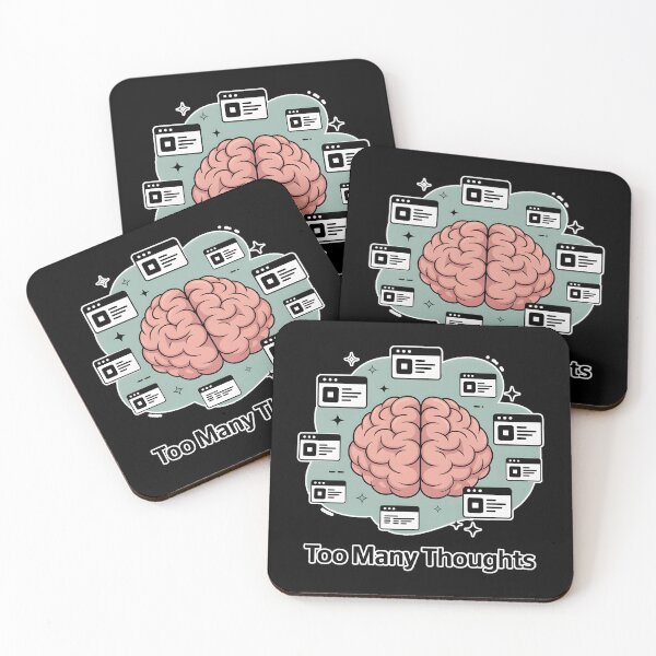 Item preview, Too Many Thoughts Brain Tabs Aesthetic Overthinking Introvert Meme Shirt designed and sold by ImaginedSpace7.