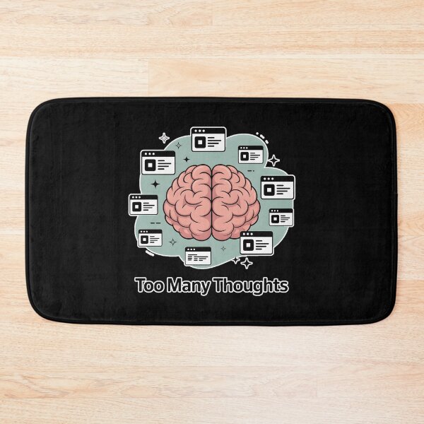 Item preview, Too Many Thoughts Brain Tabs Aesthetic Overthinking Introvert Meme Shirt designed and sold by ImaginedSpace7.