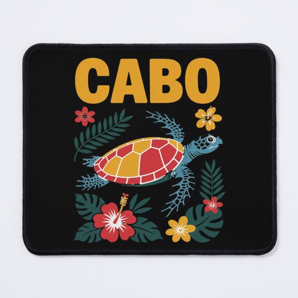 Item preview, Cabo San Lucas Mexico Vacation Sea Turtle Floral designed and sold by RobertLeibowitz.