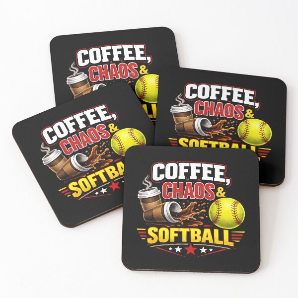 Item preview, Coffee Chaos and Softball designed and sold by JODYSMORGAN.
