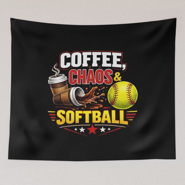 Item preview, Coffee Chaos and Softball designed and sold by JODYSMORGAN.