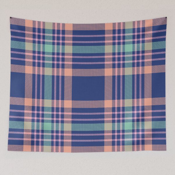 Item preview, Blue Pastel Plaid Seamless Fabric Pattern designed and sold by PowerAntShop.