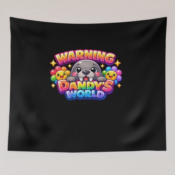 Item preview, Warning Dandy's World Cute Design designed and sold by HUTEND.