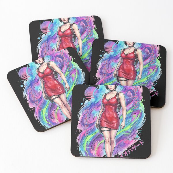 Item preview, Resident Evil Ada Wong Red Vaporwave Grapple Escape Icon designed and sold by Senpaiwaves.