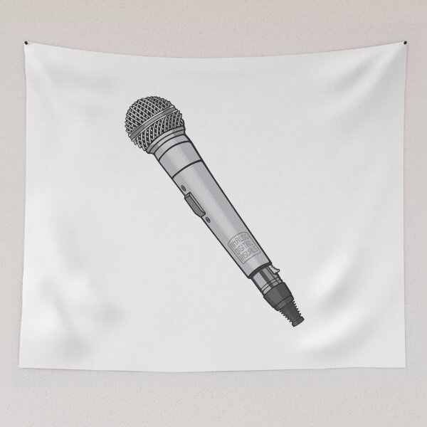 Item preview, Retro Microphone Hip Hop Graphic Tee (Gray Colorway) – Old School MC Rap Culture Streetwear T-Shirt designed and sold by analogdigitalvz.