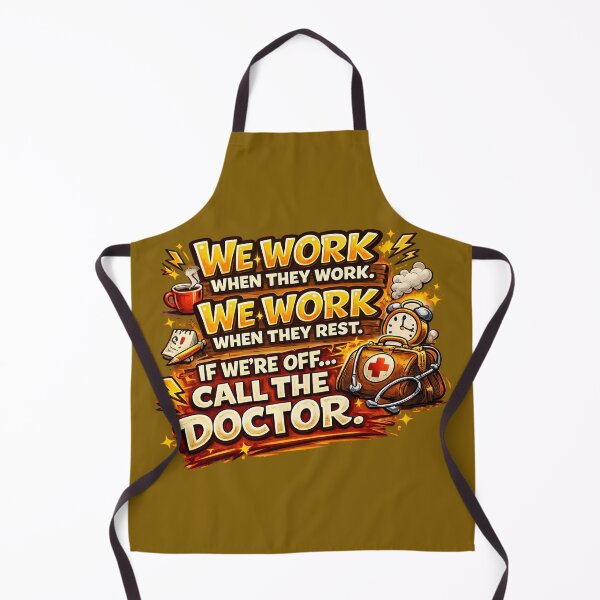 Item preview, We Work When They Work. If We’re Off… Call the Doctor. designed and sold by DarojadNR.