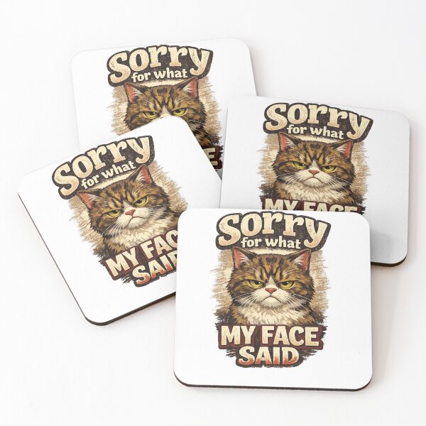 Item preview, Grumpy Faced Kitty designed and sold by 2 Left Hands.