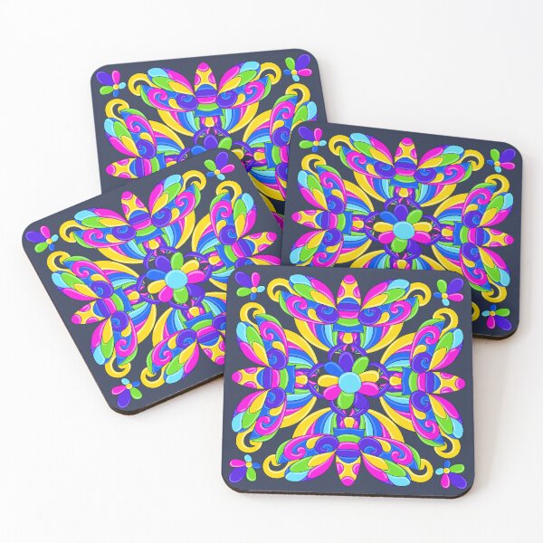 Item preview, Colorful Abstract Floral Wall Print designed and sold by GulDesigns.