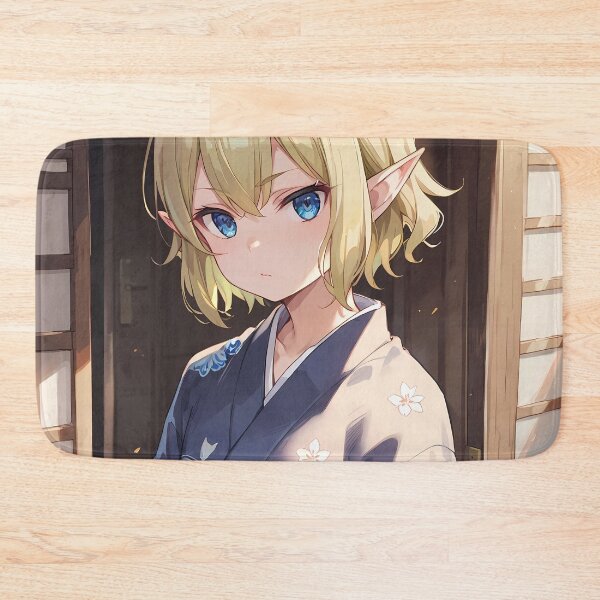 Item preview, Ryuu Lion Danmachi Anime Girl Fantasy Elf Kimono Japan Calm Pastel designed and sold by Spraykart.