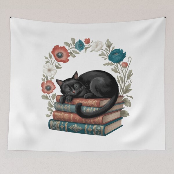 Item preview, Cat and Books Cat Mom Book Lover Readers and Literary Cute Bookish Cat designed and sold by TrinaEspinoza.
