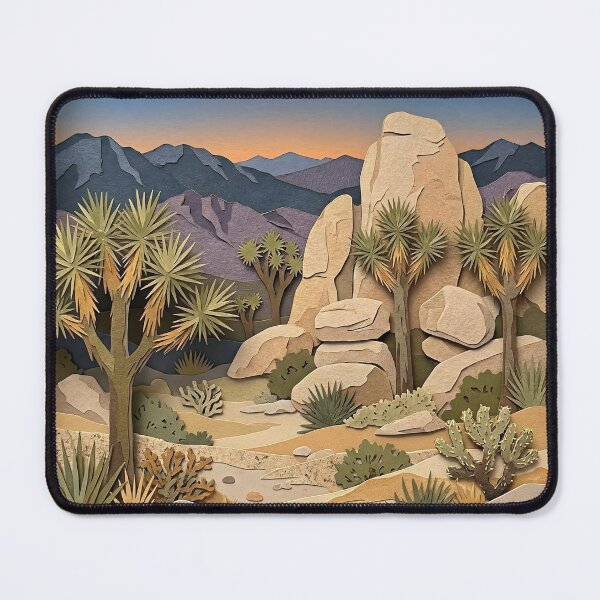 Item preview, Joshua Tree National Park California  Layered Paper Art Diorama designed and sold by TackyTime.