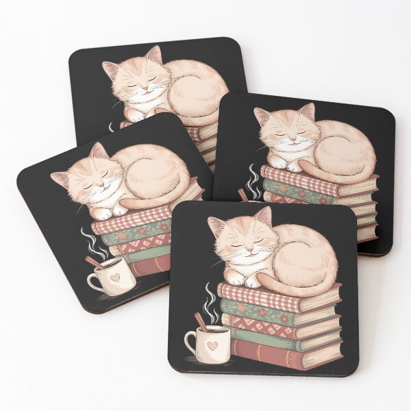 Item preview, Cozy Cat and Book Lover Reading Bookish Holiday designed and sold by TrinaEspinoza.