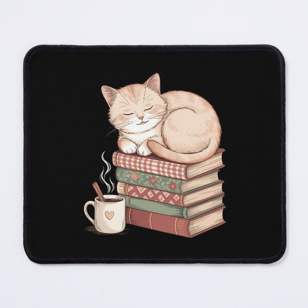 Item preview, Cozy Cat and Book Lover Reading Bookish Holiday designed and sold by TrinaEspinoza.