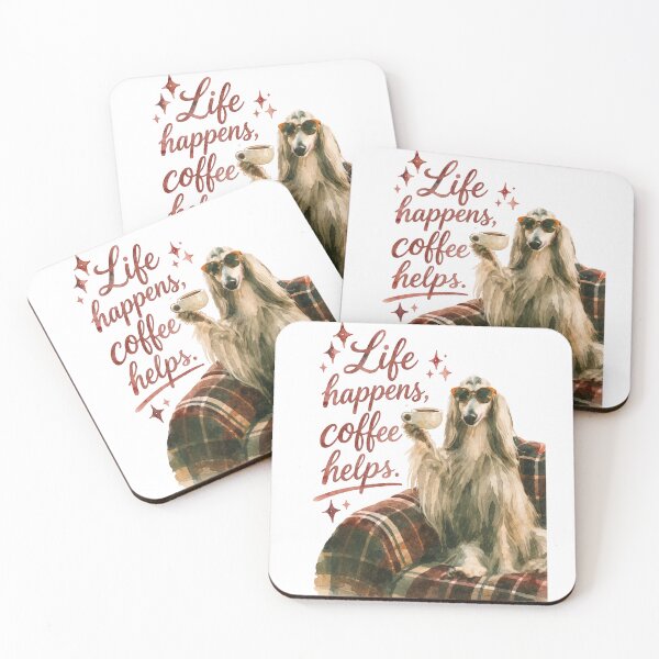 Item preview, Life happens, coffee helps designed and sold by Elirambr.