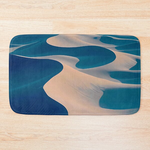 Item preview, Blue and White Sand Dunes Desert Landscape  designed and sold by Vicky Brago-Mitchell®.