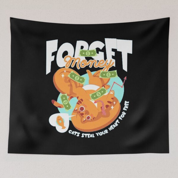 Item preview, Forget Money Cats Steal Your Heart For Free - Funny Orange Cat designed and sold by GenZFashion000.