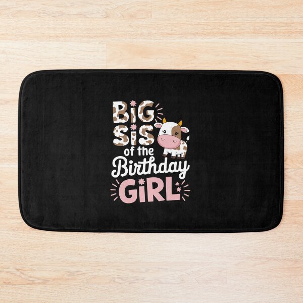 Item preview, Big Sis Of The Birthday Girl Cow Sister Family Party designed and sold by RonnasJackson.