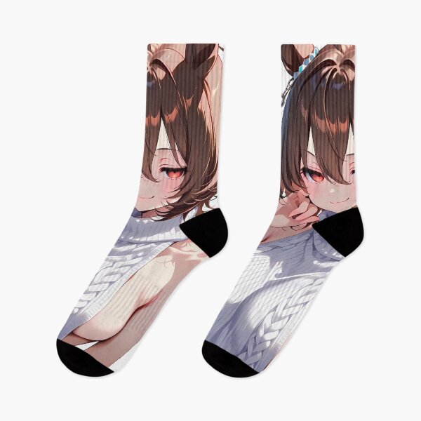 Item preview, Agnes Tachyon Uma Musume Cozy Knitwear Portrait Blush Minimal designed and sold by Spraykart.