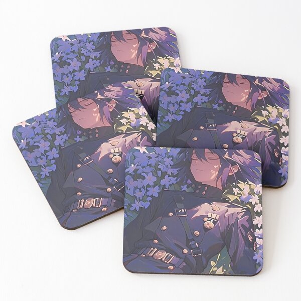 Item preview, Hyakuya Yuuichirou Seraph Of The End Twilight Flowers Calm designed and sold by earlobejerk.