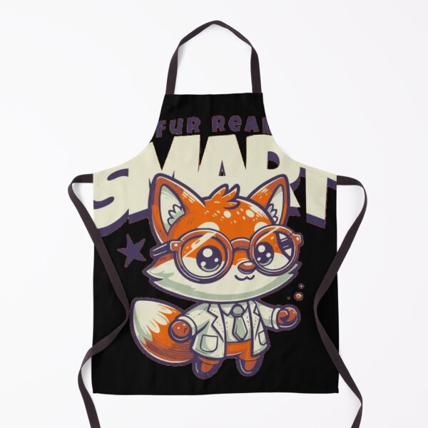 Item preview, Fur Real Smart Cute Fox - Funny Nerd Scientist Pun designed and sold by GenZFashion000.