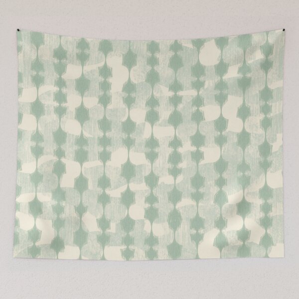 Item preview, Mint Sage Green Cream Abstract Texture Design Pattern designed and sold by burbankdesigns.