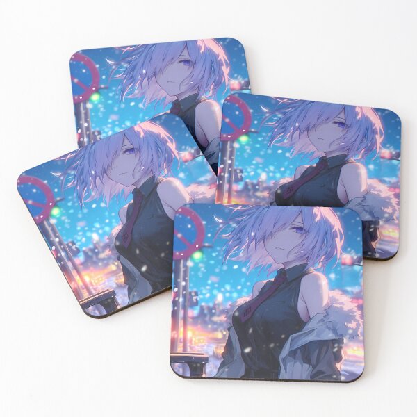 Item preview, Mash Kyrielight Fate Grand Order Snowy City Lights Stoic designed and sold by earlobejerk.