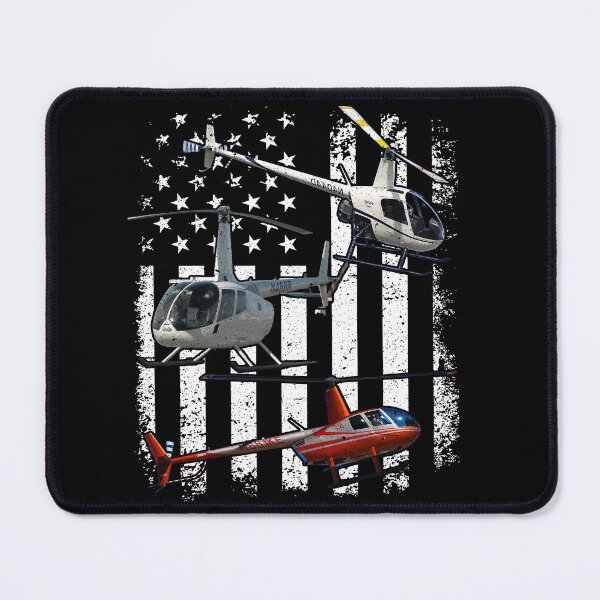 Item preview, Patriotic Helicopter American Flag Aviation Tee designed and sold by Emberglowo.